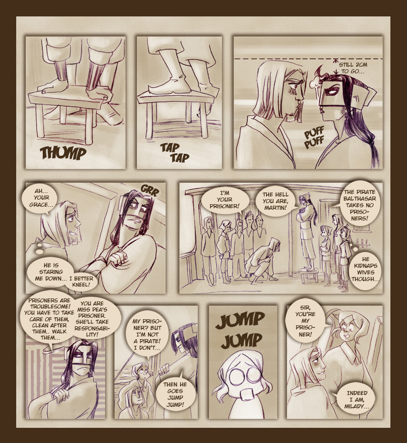 The Pirate Balthasar - cartoon comics, web comic, online comics, comics to read online